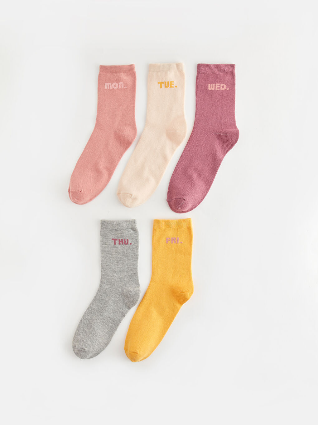 جوارب للكاحل مطبوعة للسيدات عبوة من 5 قطع