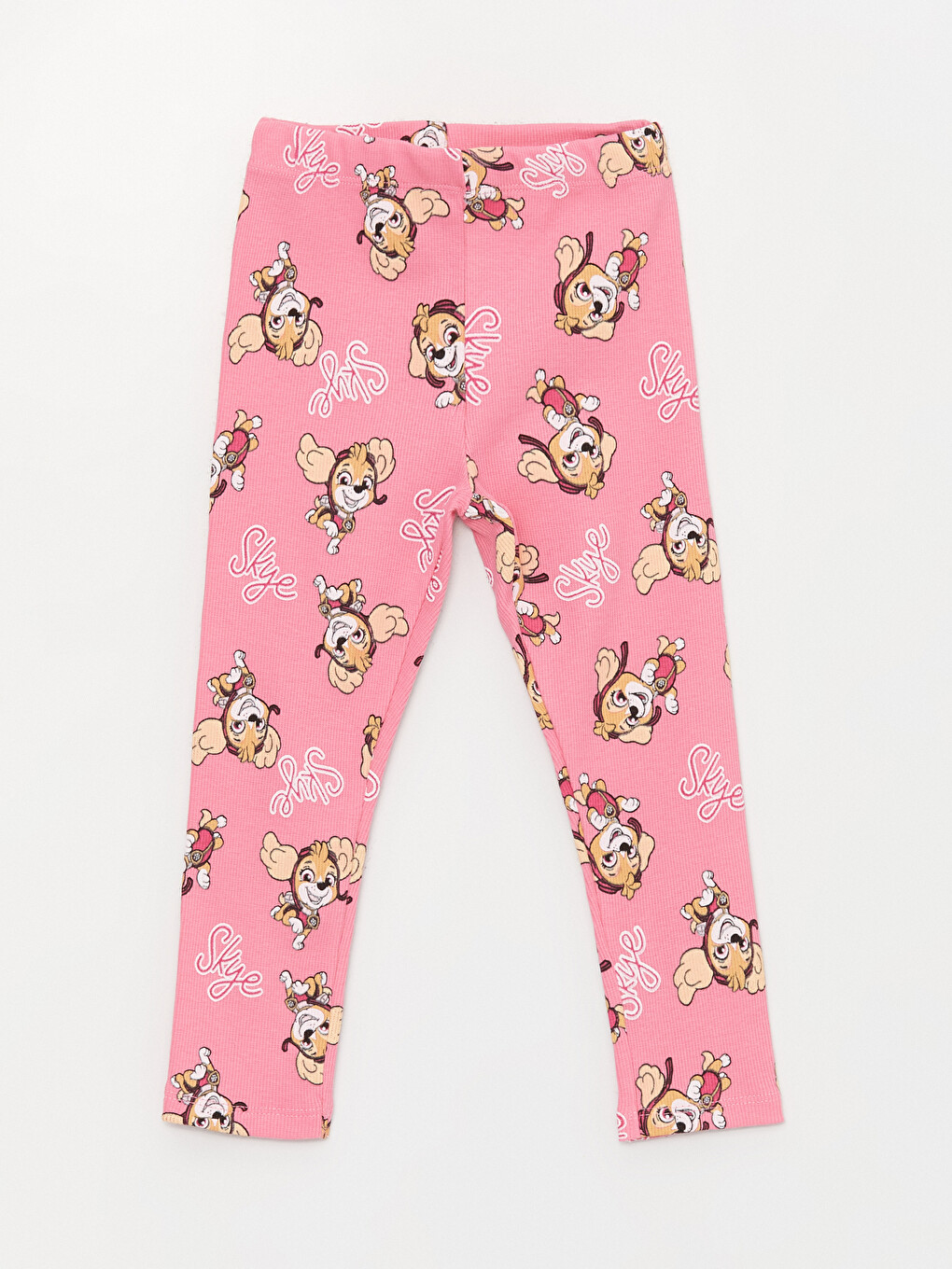 Gri Bisiklet Yaka Paw Patrol Baskılı Kız Bebek Sweatshirt ve Tayt 2'li Takım-4