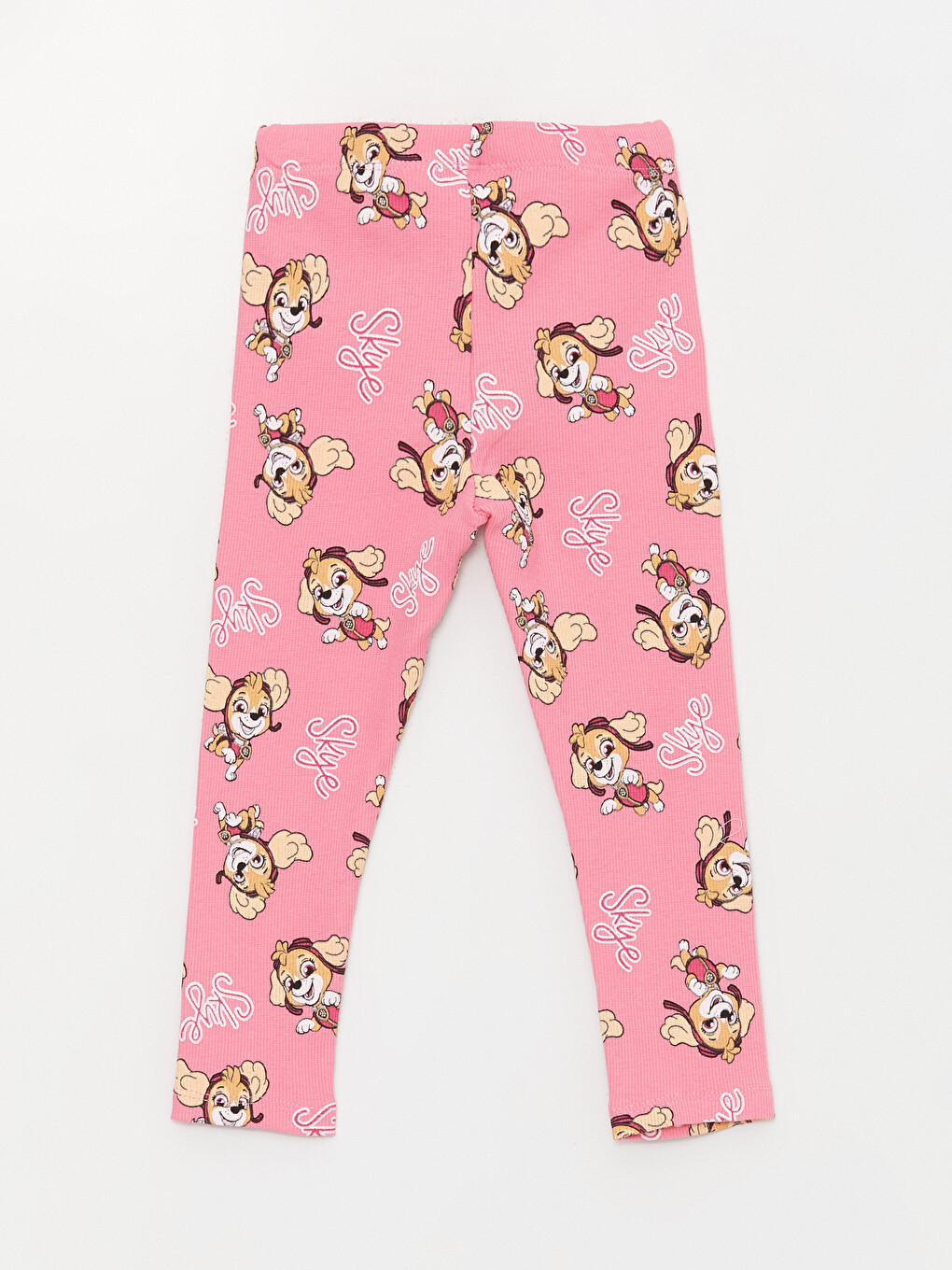 Gri Bisiklet Yaka Paw Patrol Baskılı Kız Bebek Sweatshirt ve Tayt 2'li Takım-5