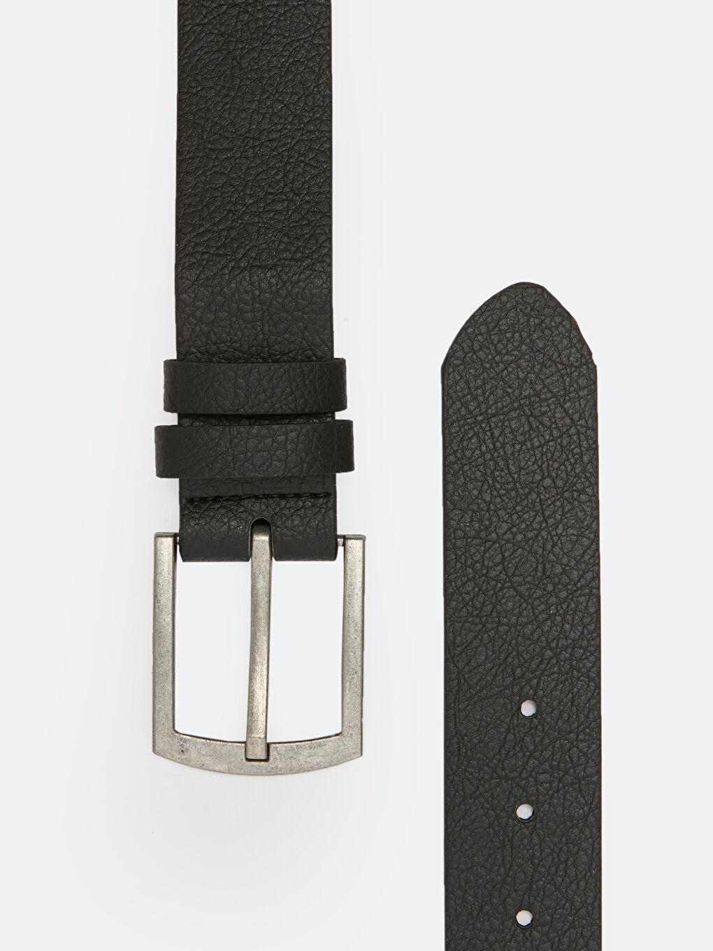 Siyah Kendinden Desenli Erkek Kemer-2