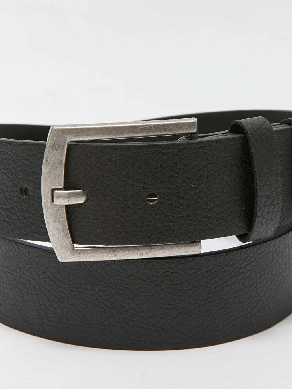 Siyah Kendinden Desenli Erkek Kemer-3