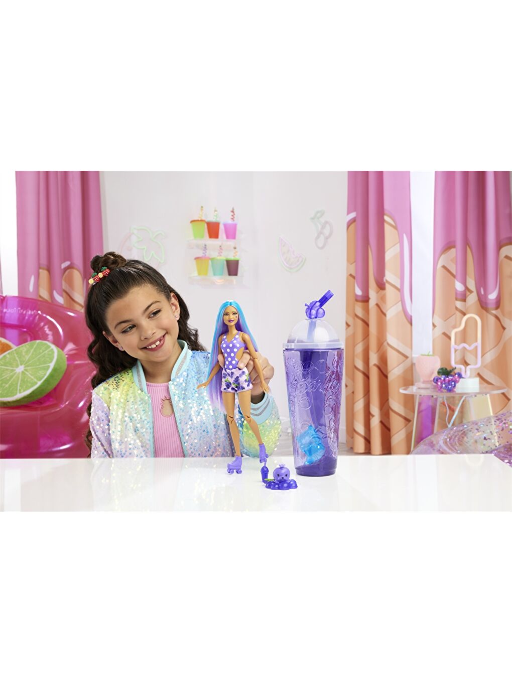 Karışık Barbie Baskılı Kız Çocuk Suluk 147 ml-5