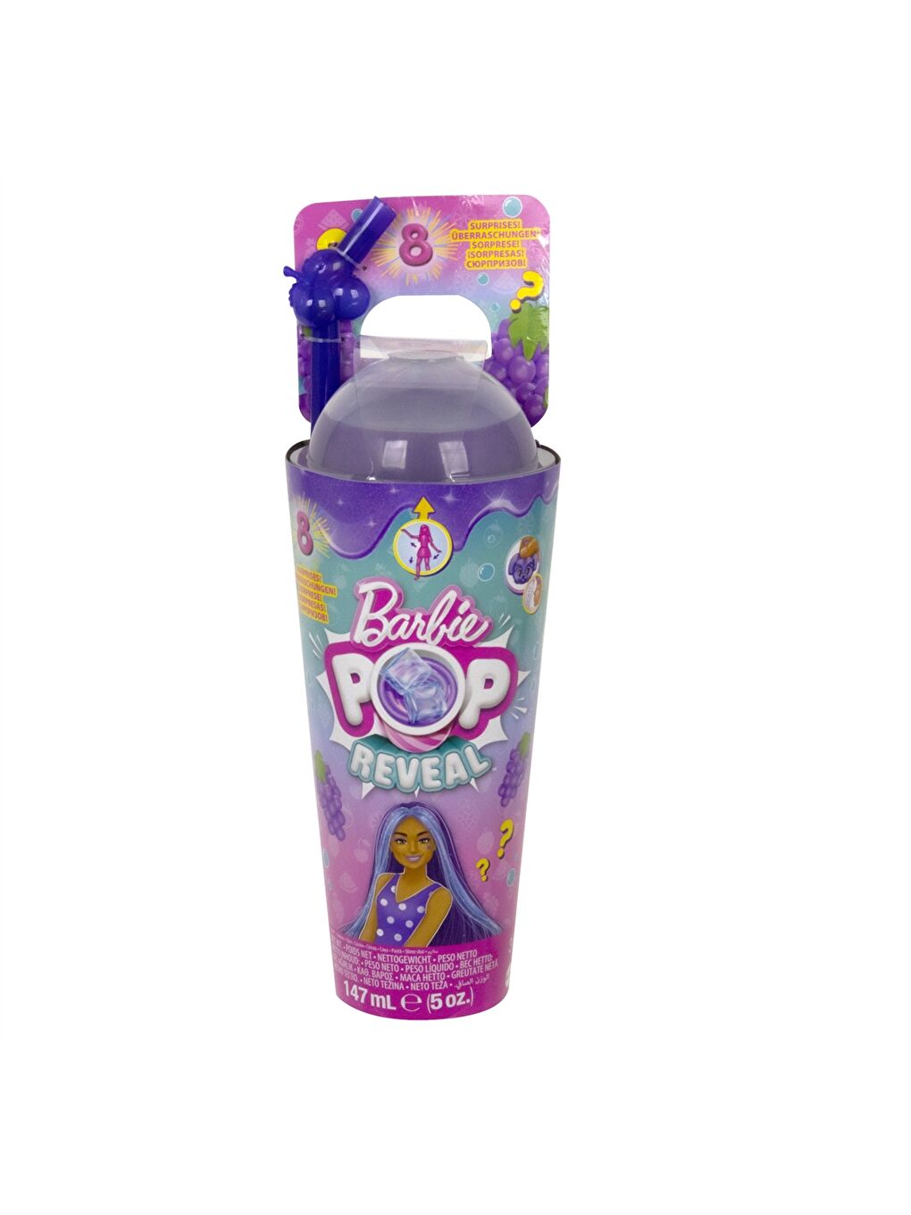 Karışık Barbie Baskılı Kız Çocuk Suluk 147 ml-7
