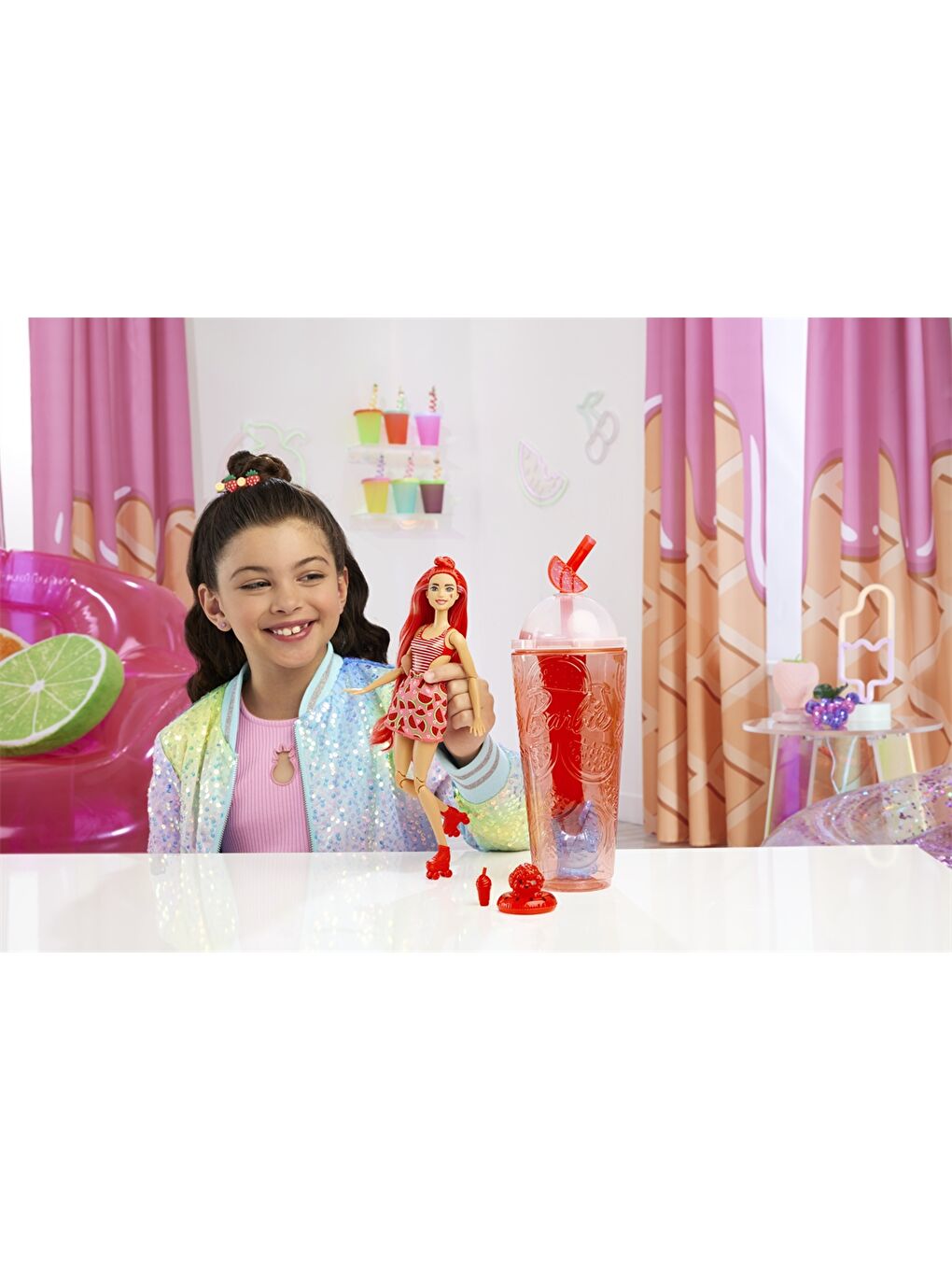 Karışık Barbie Baskılı Kız Çocuk Suluk 147 ml-15
