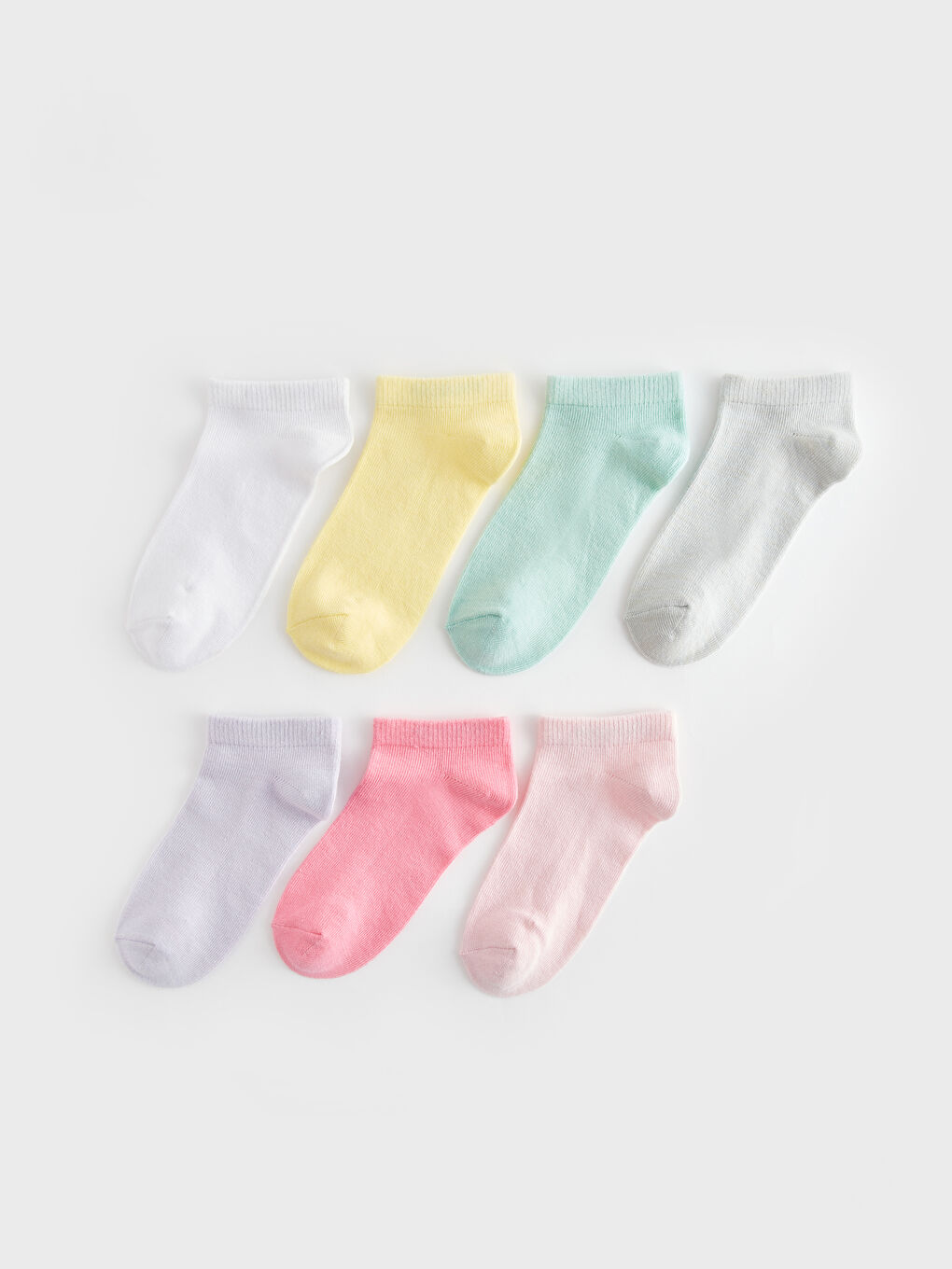 Basic Girls Trainer Socks 7 Pack