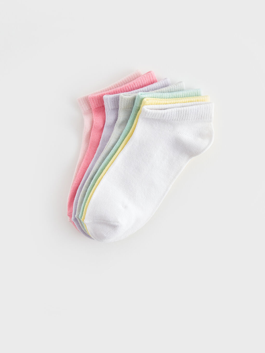 Basic Girls Trainer Socks 7 Pack-1