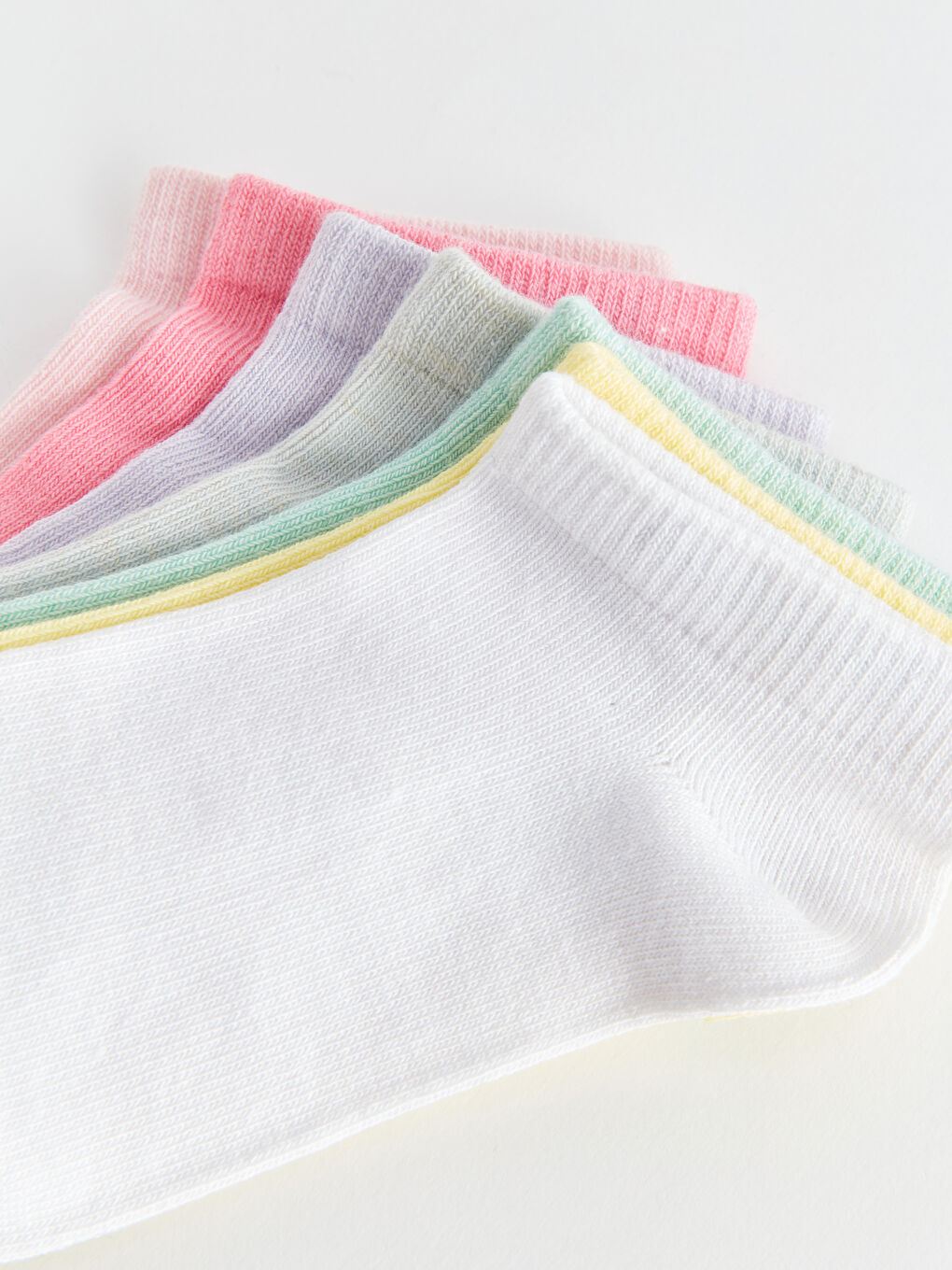 Basic Girls Trainer Socks 7 Pack-2