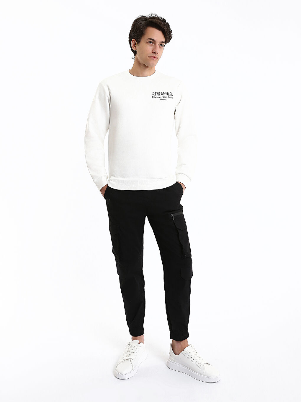 Crew Neck Men's Sweatshirt-1