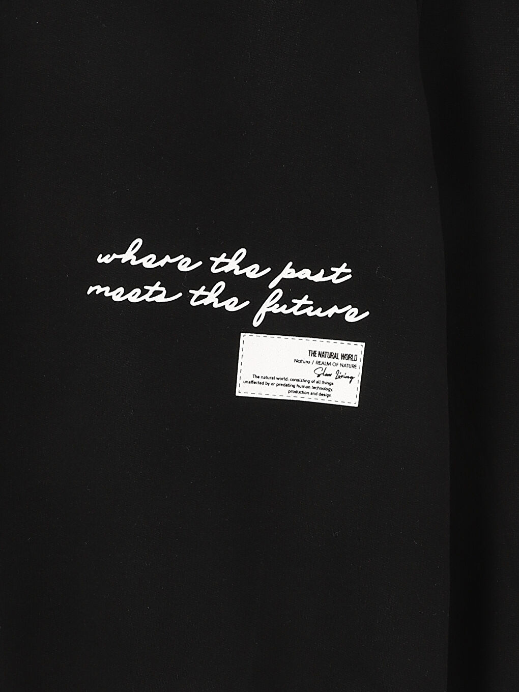 سويت شيرت كم طويل مطبوع بياقة دائرية للرجال-3