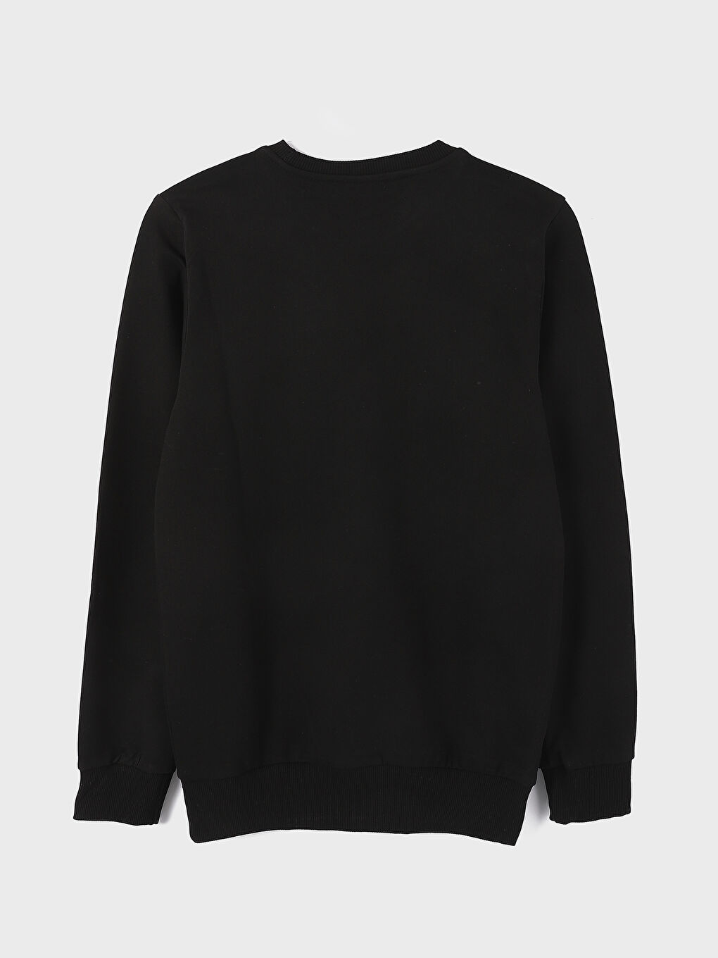 سويت شيرت كم طويل مطبوع بياقة دائرية للرجال-1