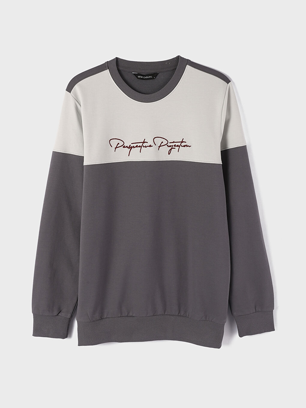 Crew Neck Long Sleeve Printed Men's Sweatshirt