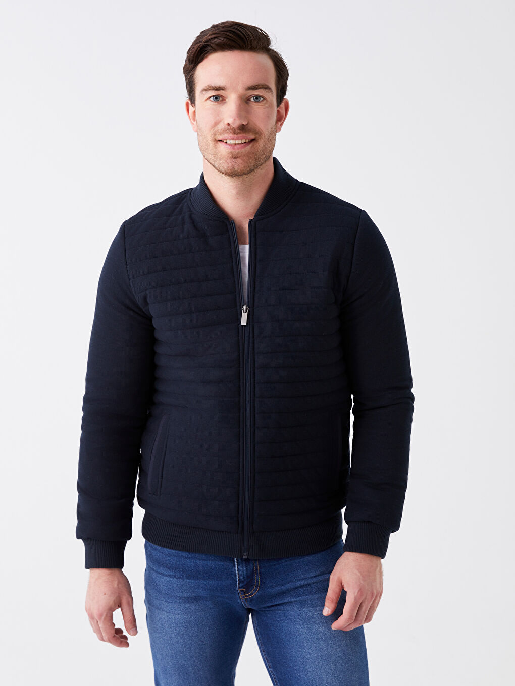 LCWAIKIKI Classic Regular Fit Strickmantel für Herren mit College-Kragen -W3FY28Z8-RFH