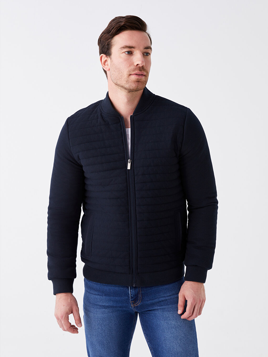 LCWAIKIKI Classic Regular Fit Strickmantel für Herren mit College-Kragen -W3FY28Z8-RFH