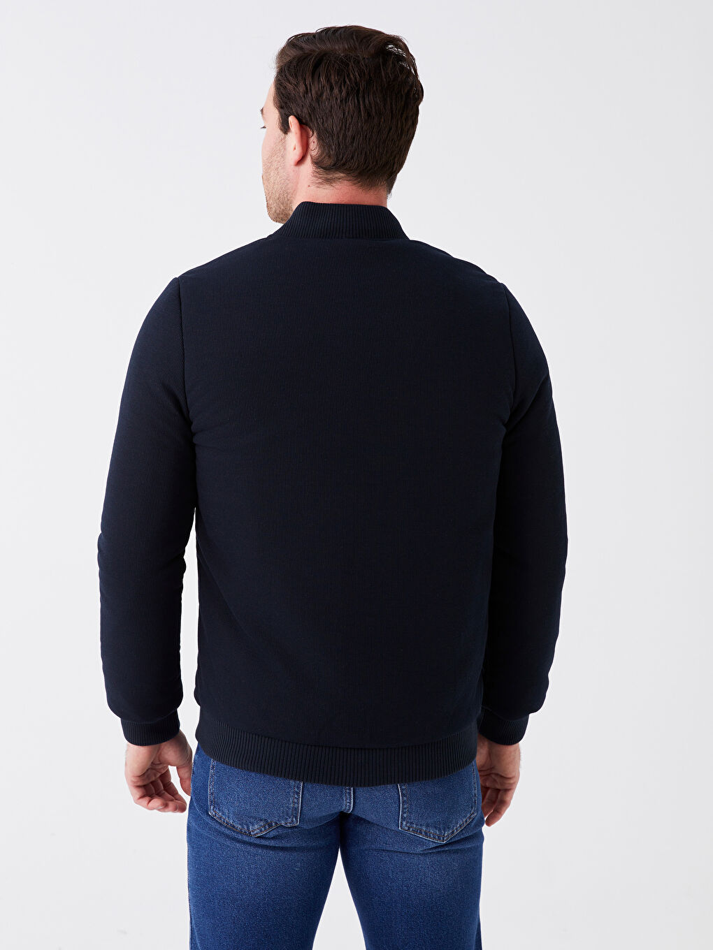 LCWAIKIKI Classic Regular Fit Strickmantel für Herren mit College-Kragen -W3FY28Z8-RFH