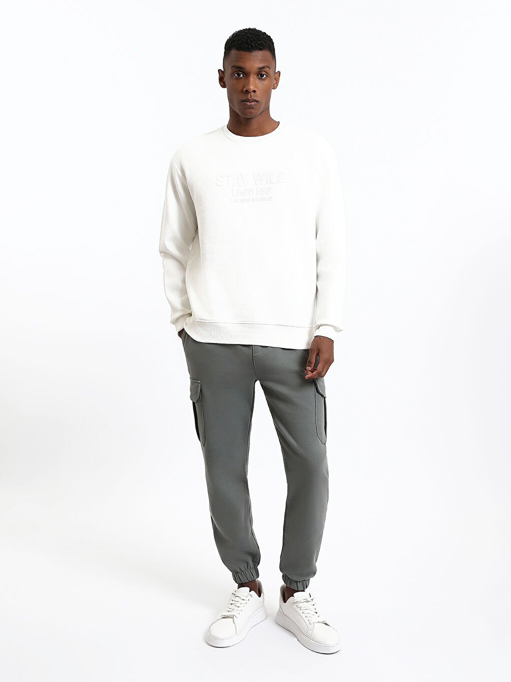 Crew Neck Men's Sweatshirt-1