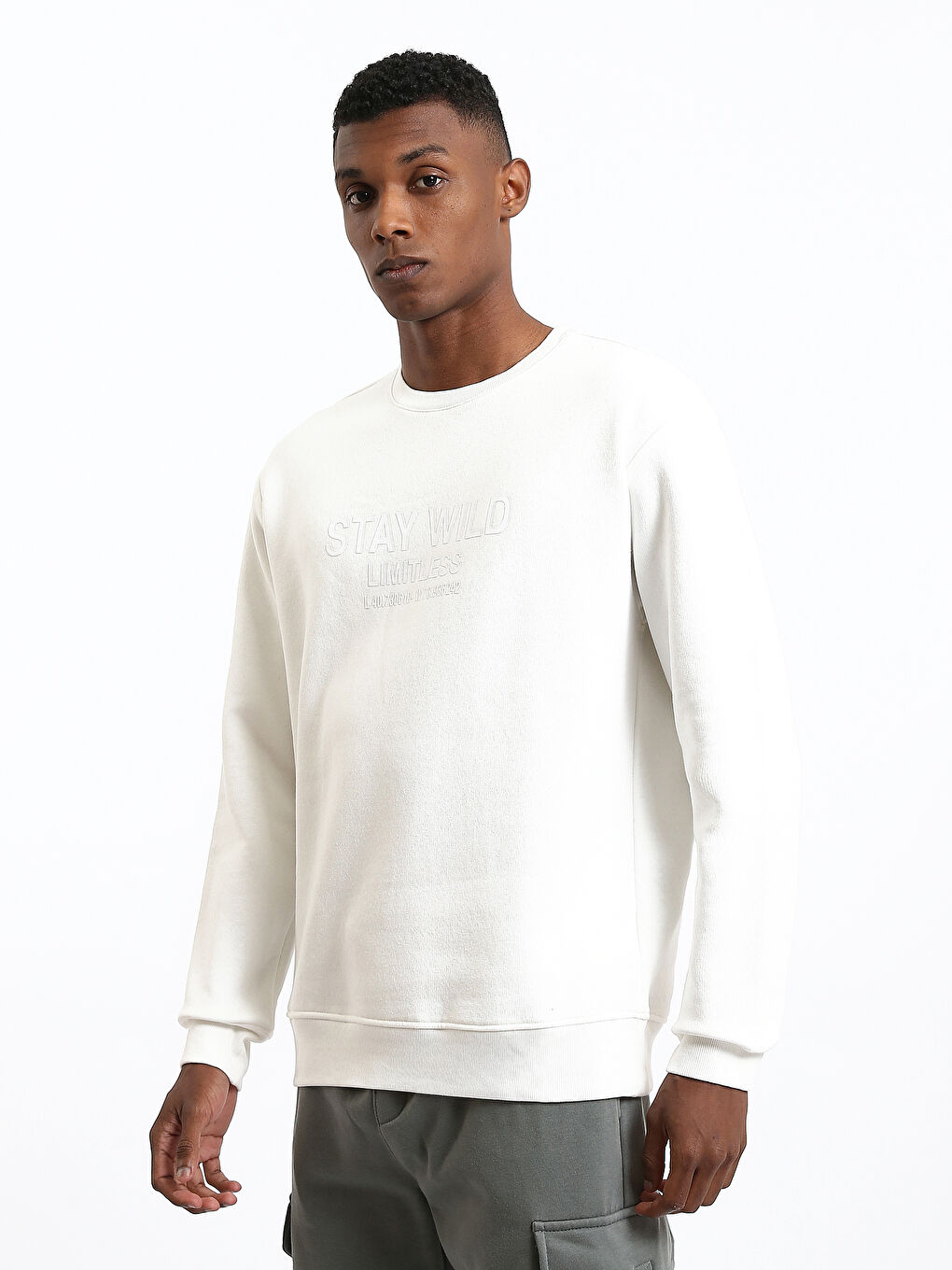 Crew Neck Men's Sweatshirt-3