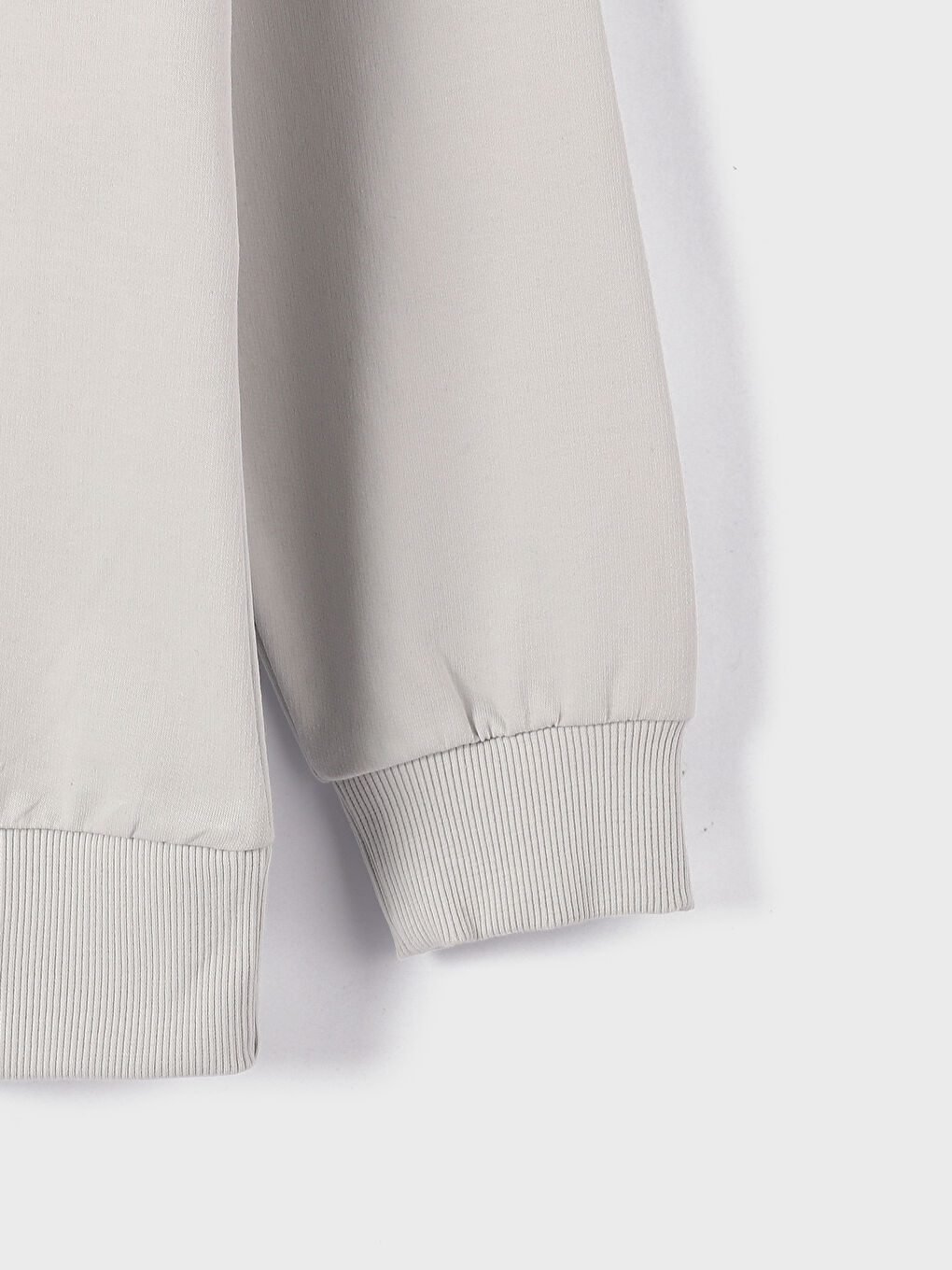 سويت شيرت تخين مطبوع بياقة دائرية للرجال-1