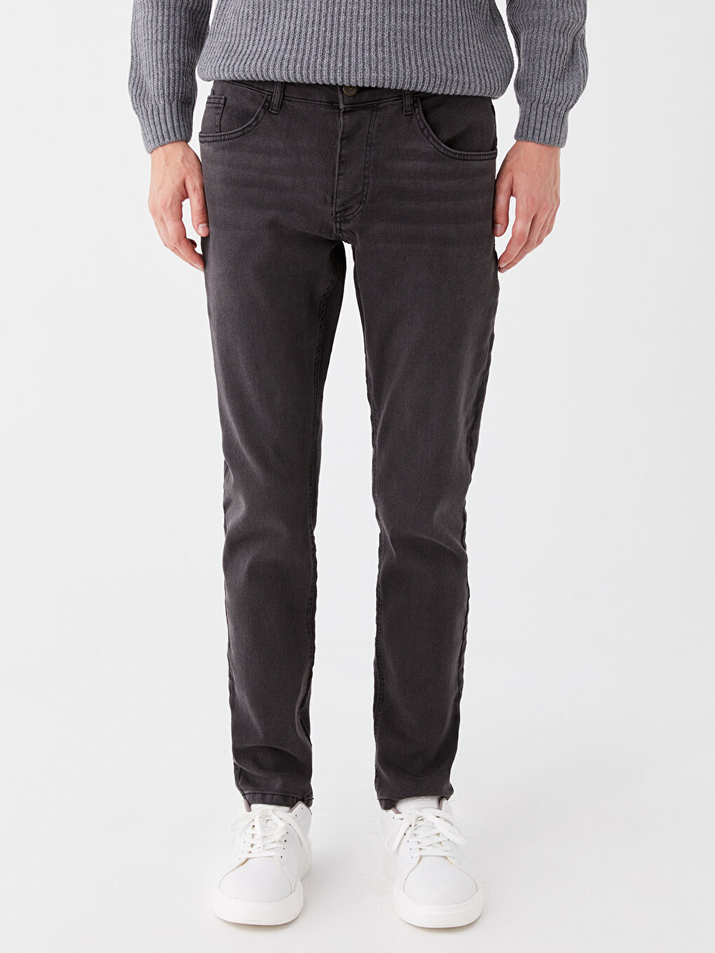 LCW ECO Gri 750 Slim Fit Erkek Jean Pantolon - 1