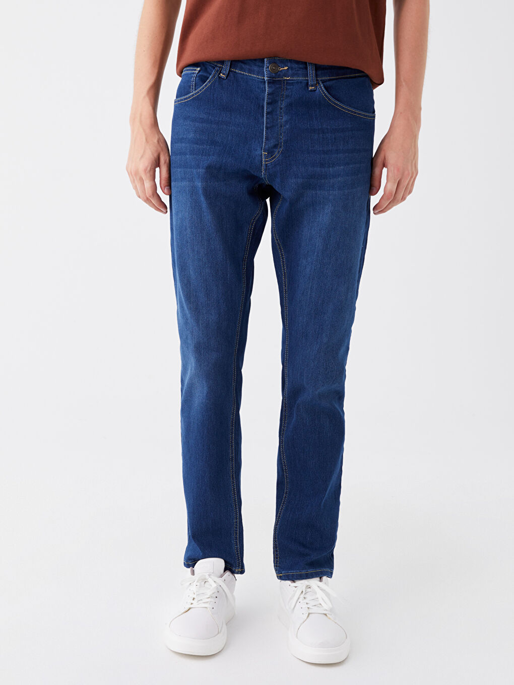 LCW ECO Orta İndigo Rodeo 750 Slim Fit Erkek Jean Pantolon - 1