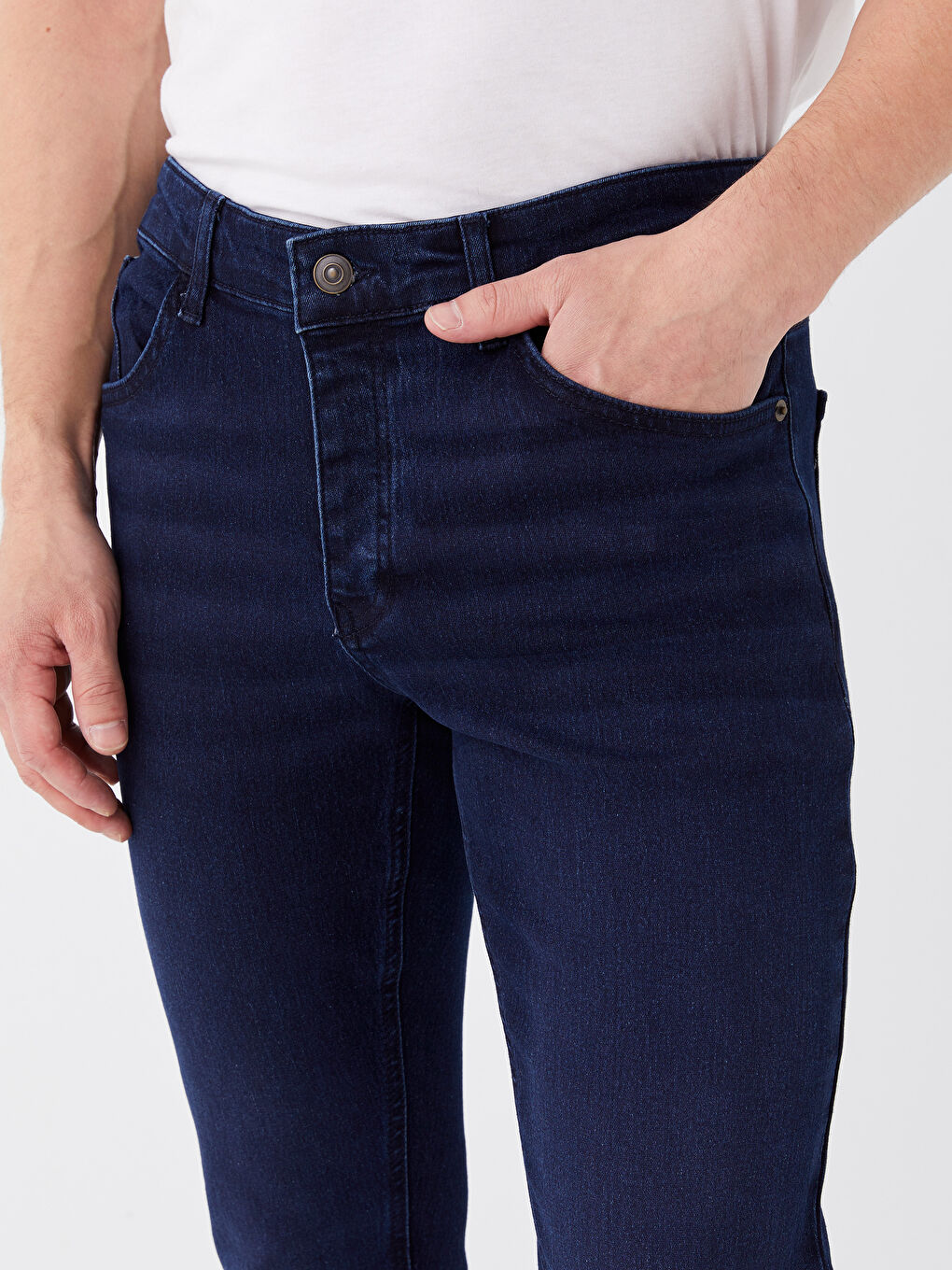 LCW ECO İndigo 750 Slim Fit Erkek Jean Pantolon - 4