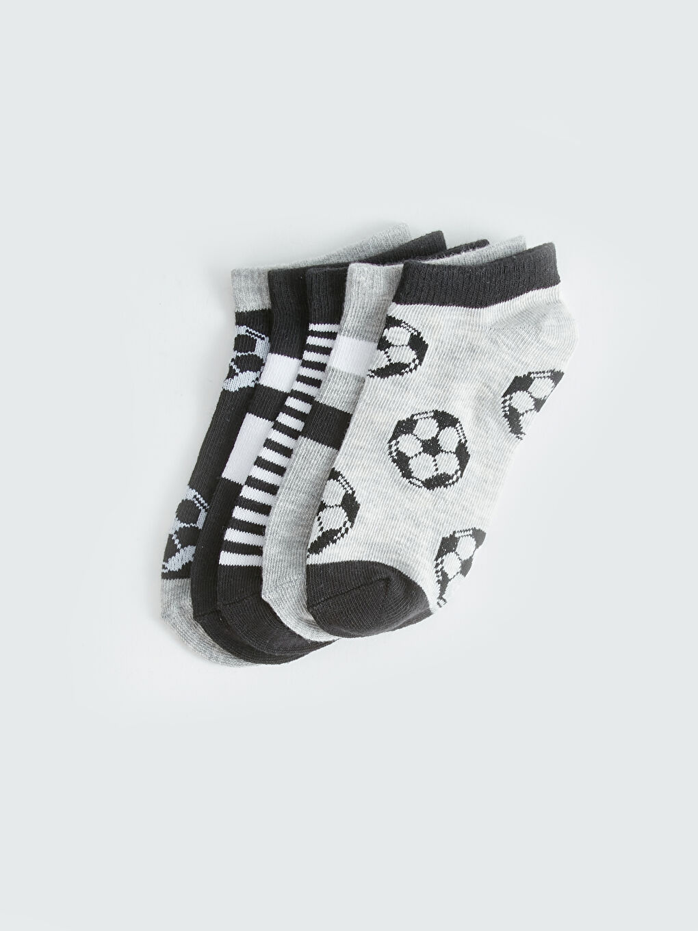 Patterned Boys Trainer Socks 5 Pack-1