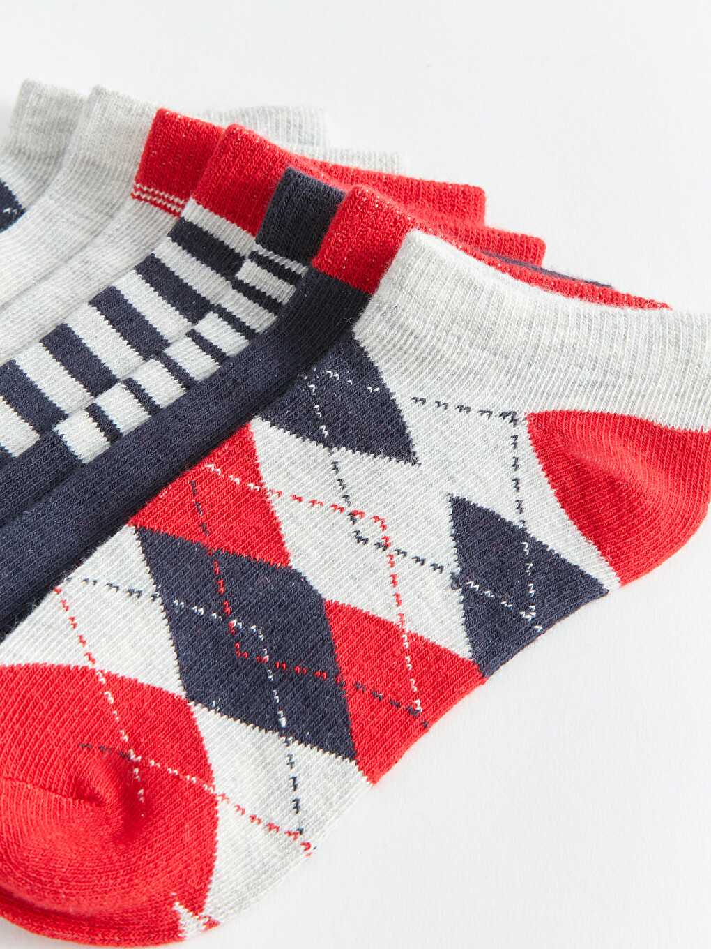 Patterned Boys' Trainer Socks 7 Pack-2