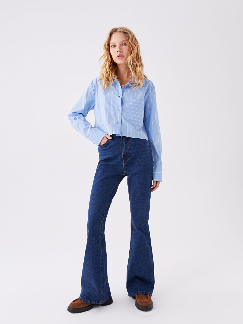 High Waist Mars Flare Women's Jeans