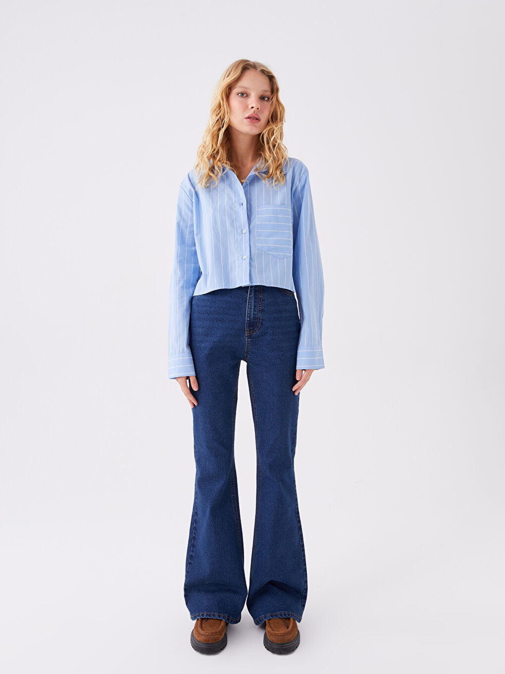 High Waist Mars Flare Women's Jeans-1