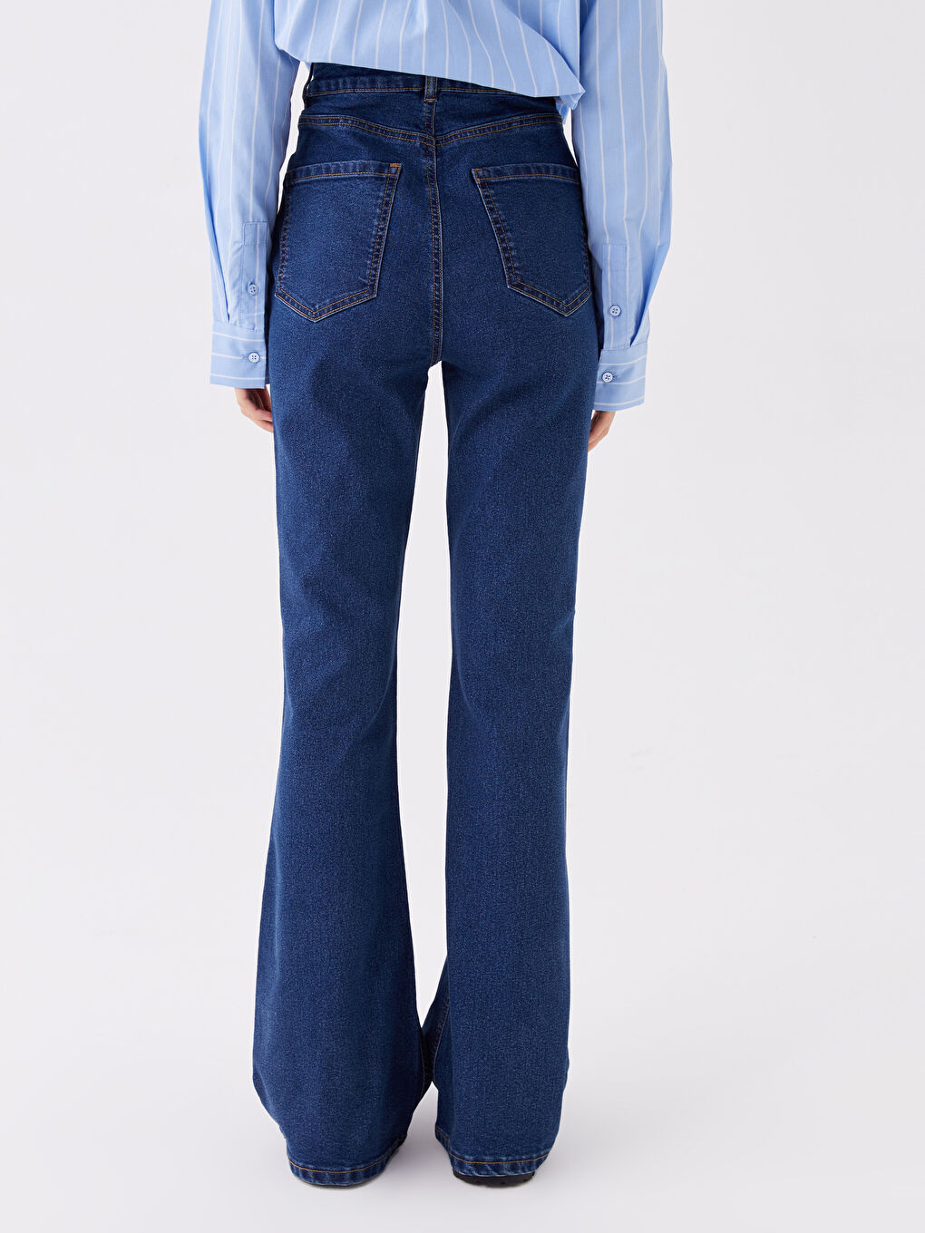 High Waist Mars Flare Women's Jeans-4