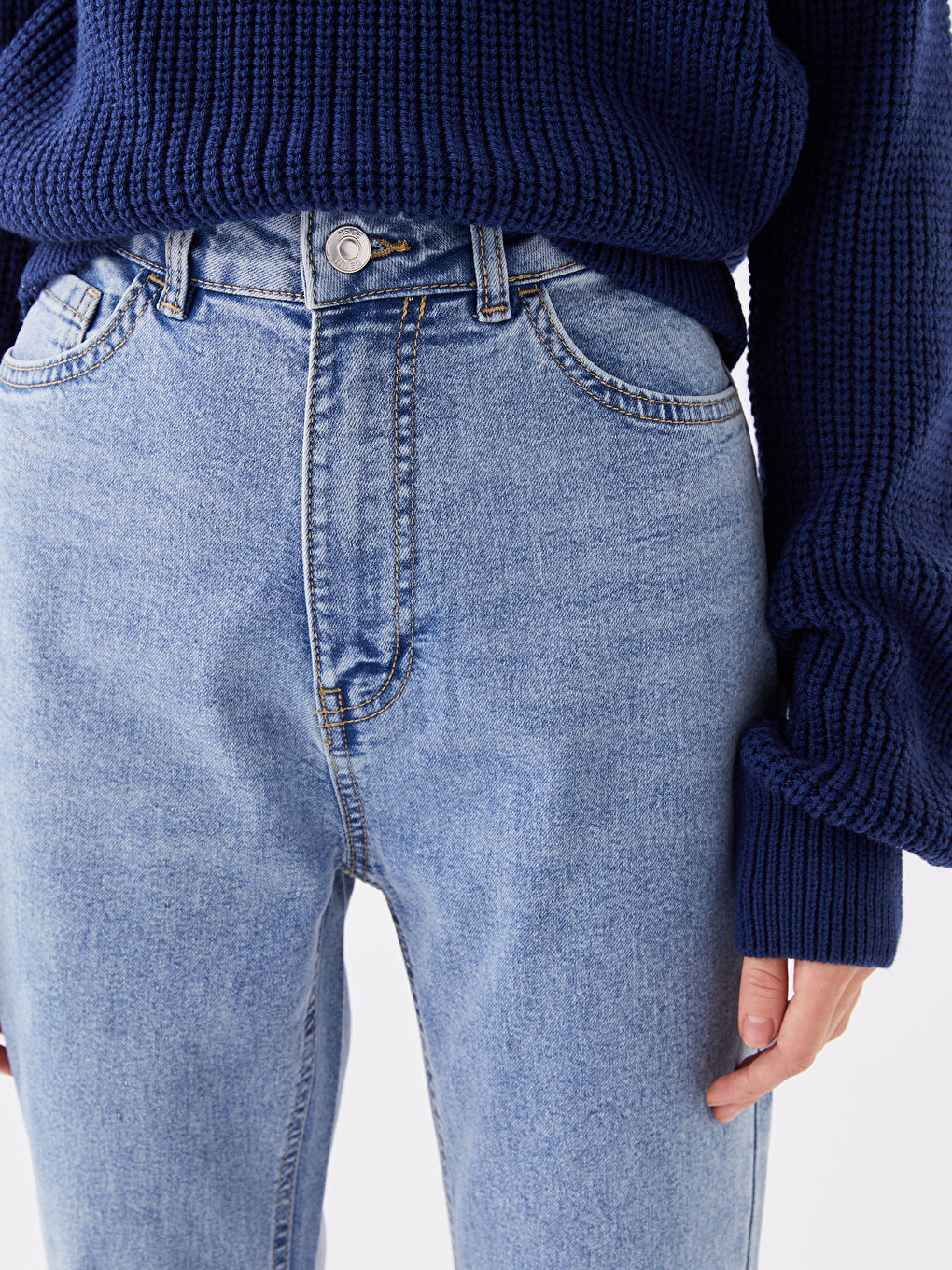 High Waist Mars Flare Women's Jeans-2