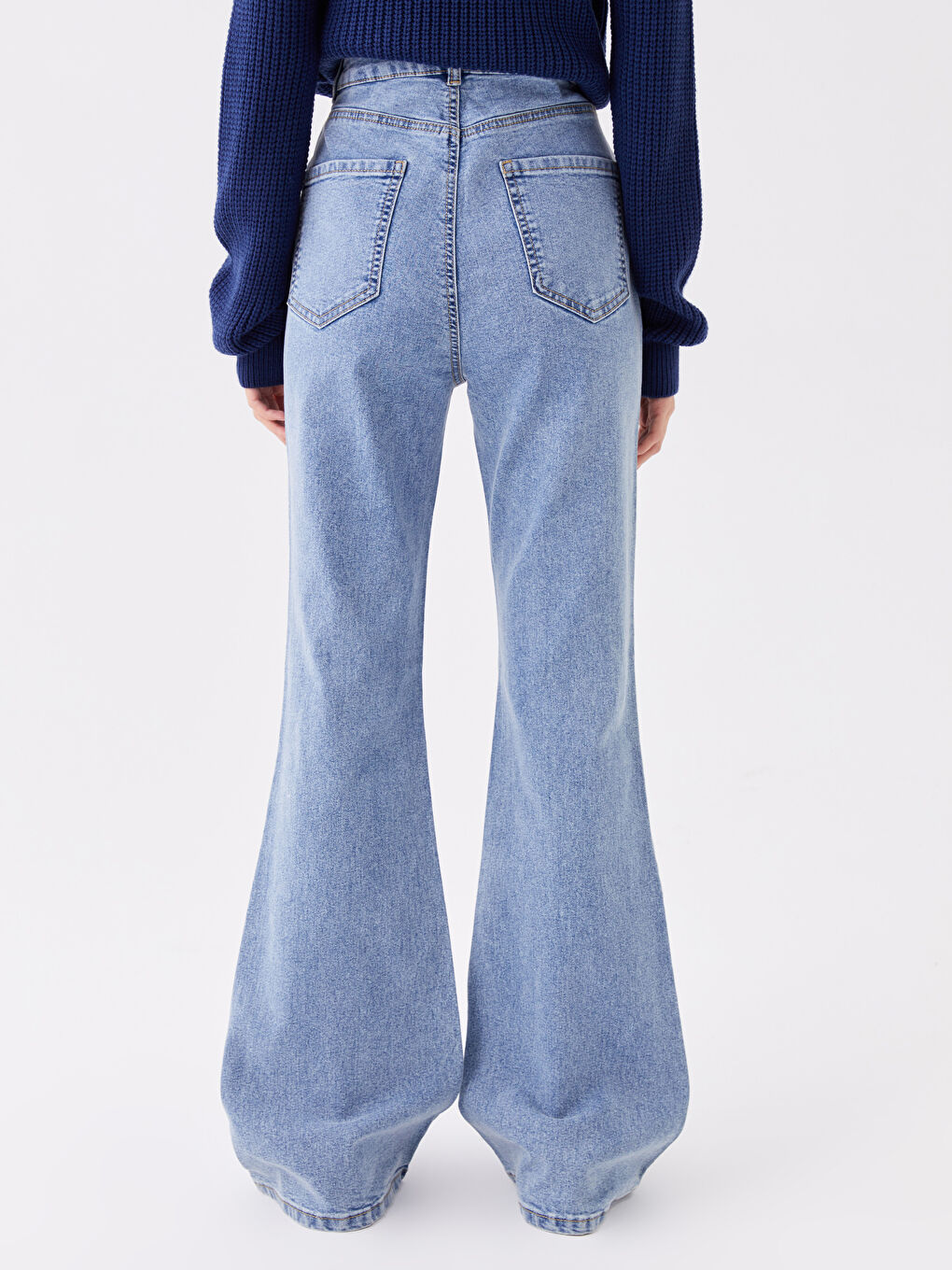 High Waist Mars Flare Women's Jeans-4