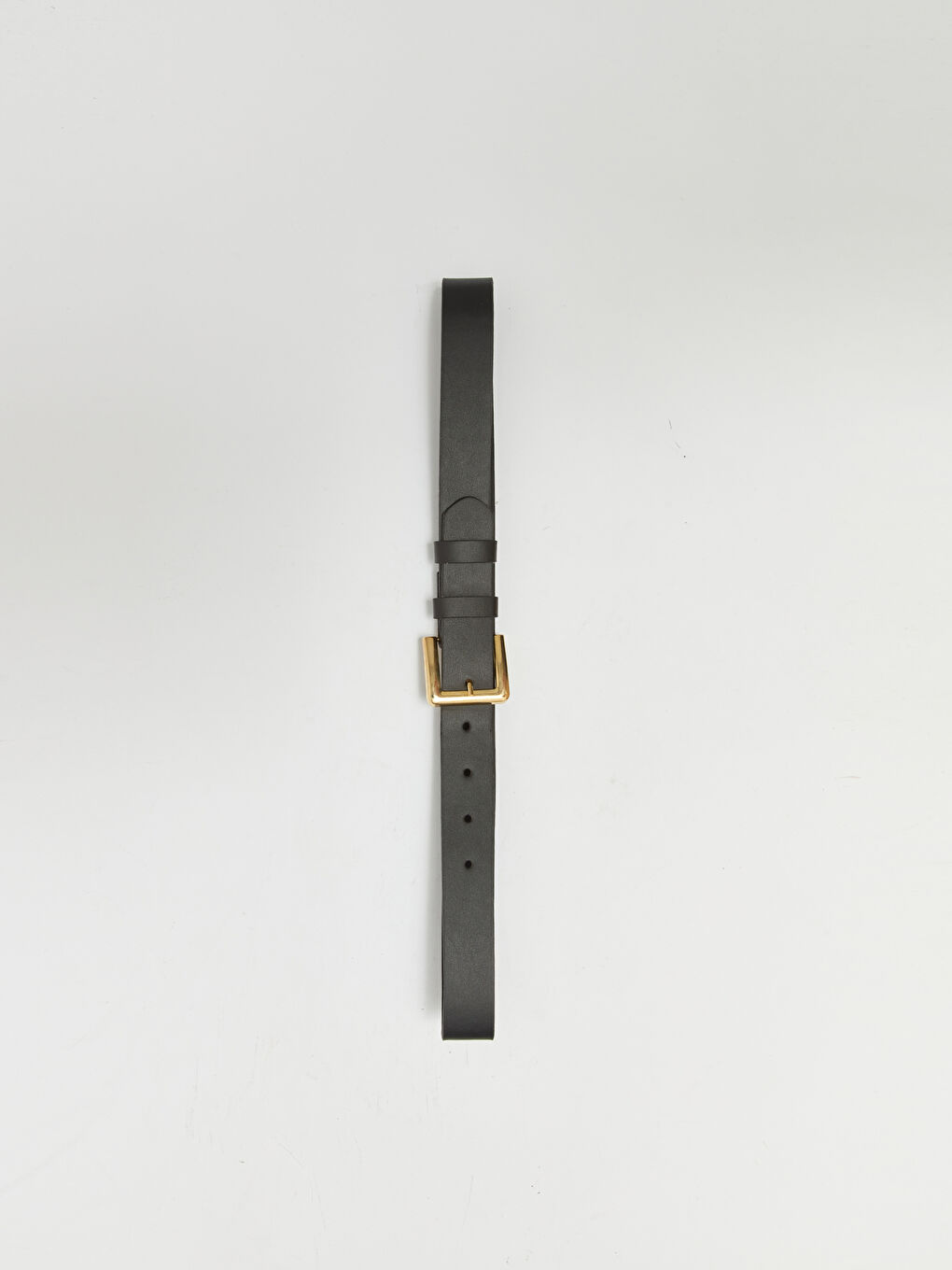 Siyah Deri Görünümlü Kadın Kemer-1