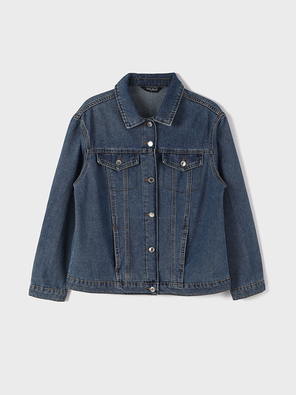 Collared Neck Women's Denim Jacket