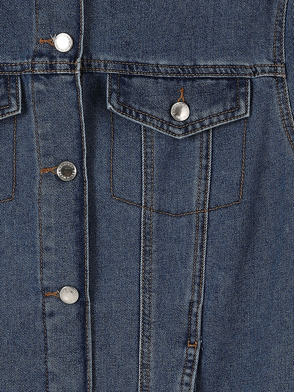 Collared Neck Women's Denim Jacket-3