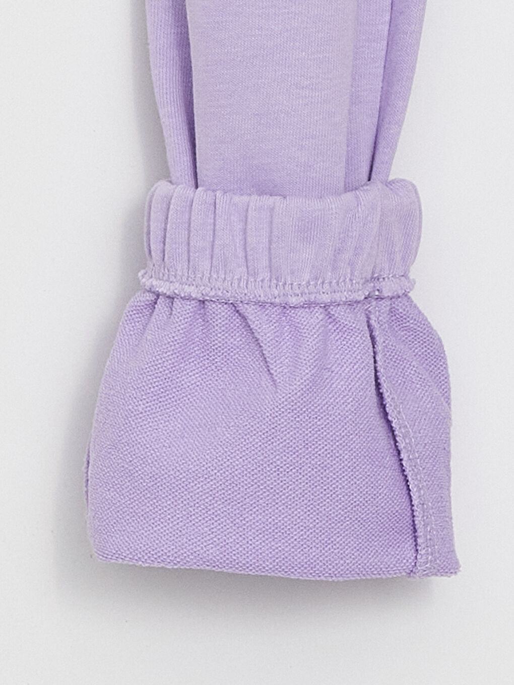 Lila Beli Lastikli Basic Kız Çocuk Kargo Eşofman Altı-2