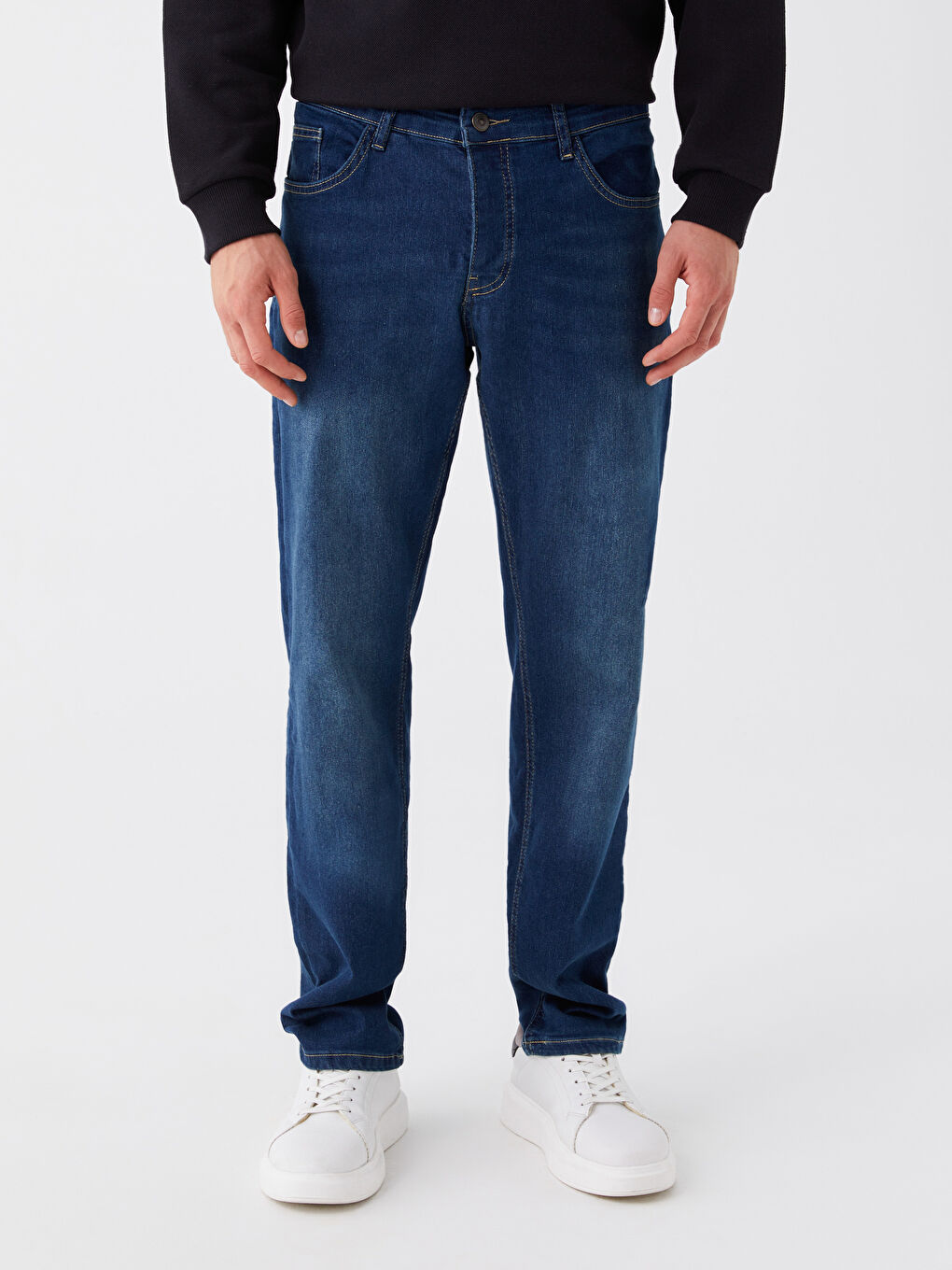 LCW ECO Orta Ton İndigo Rodeo 779 Regular Fit Erkek Jean Pantolon - 2