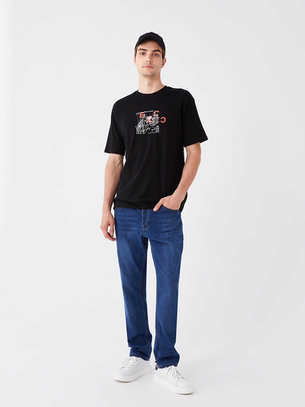 LCW ECO Orta Ton İndigo Rodeo 779 Regular Fit Erkek Jean Pantolon