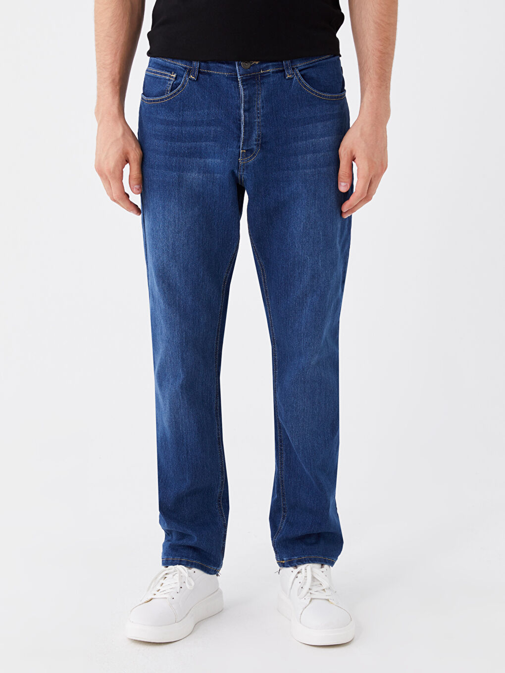 LCW ECO Orta Ton İndigo Rodeo 779 Regular Fit Erkek Jean Pantolon - 2