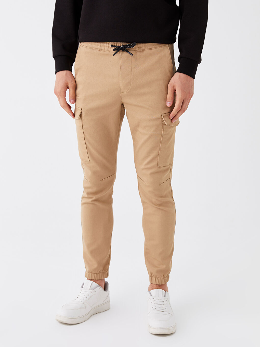 LCW Casual Bej Slim Fit Erkek Kargo Pantolon - 3