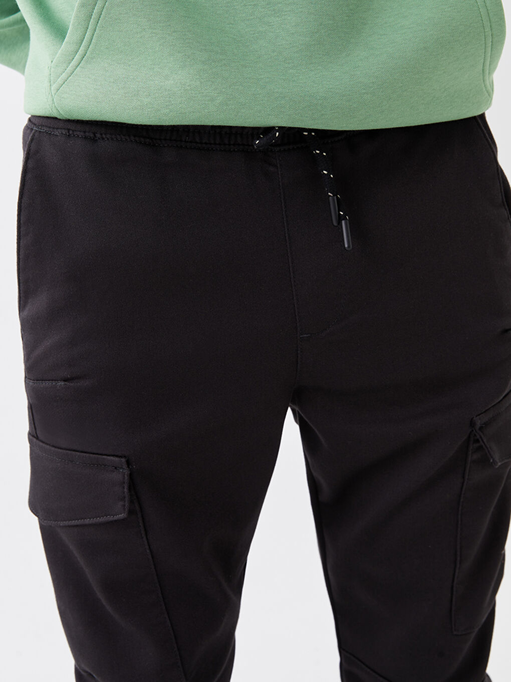 Antrasit Slim Fit Erkek Kargo Pantolon-2