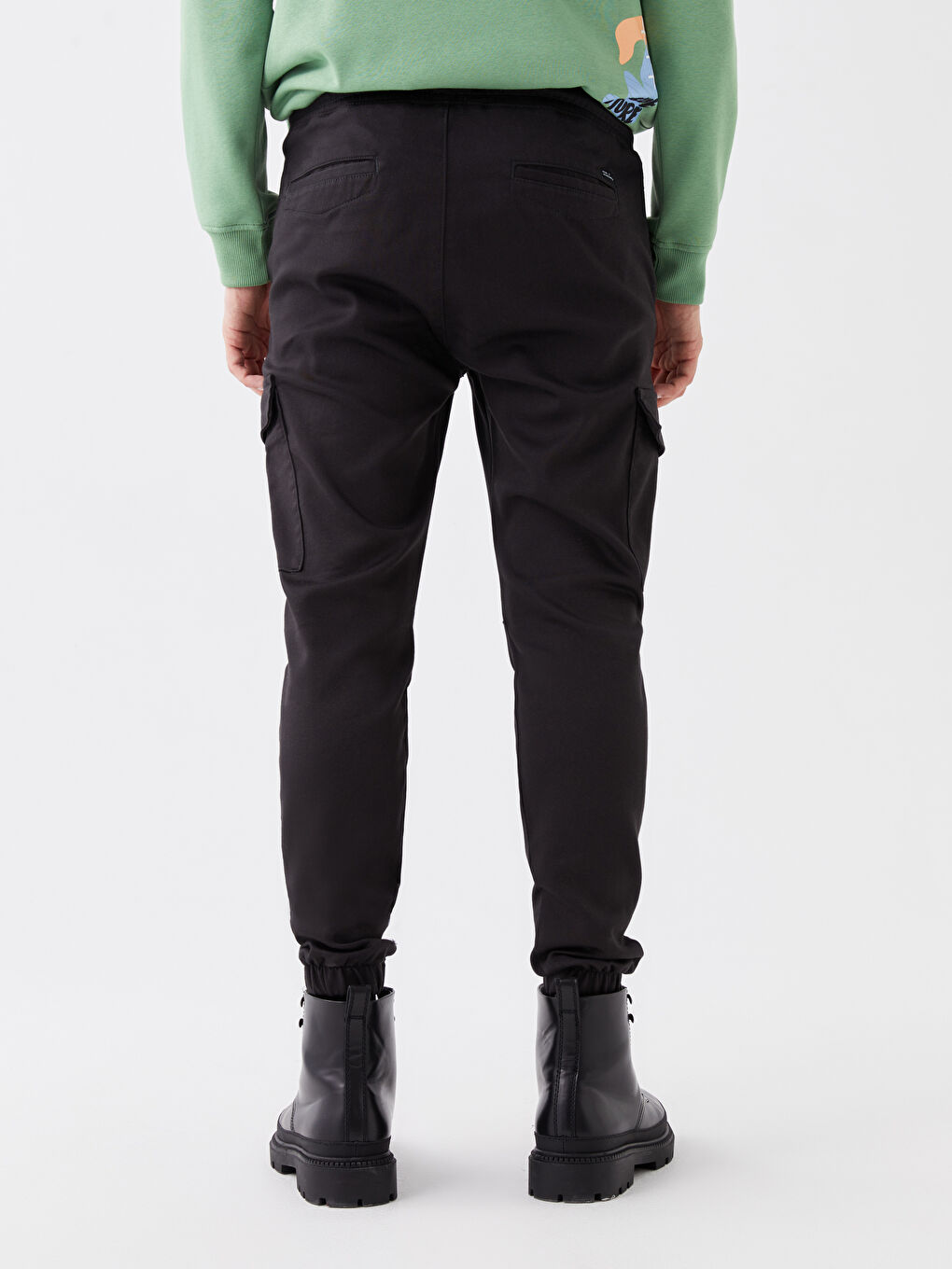 Antrasit Slim Fit Erkek Kargo Pantolon-4