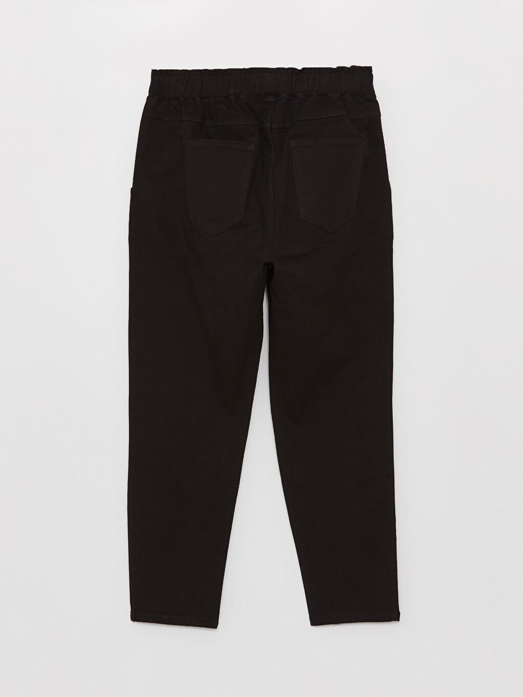 Elasticated Waist Relaxed Fit Women's Trousers -W3G135Z8-RQL