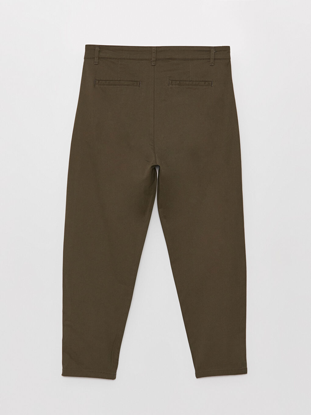 Haki Rahat Kalıp Gabardin Erkek Pantolon-5