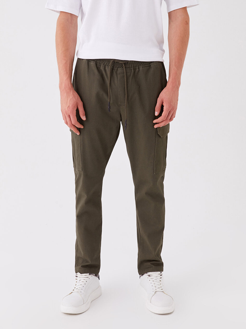 LCW Casual Haki Slim Fit Gabardin Erkek Pantolon - 3