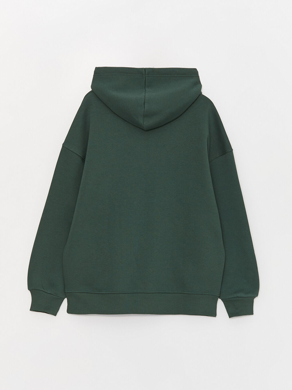 LCW Vision Koyu Yeşil Düz Oversize Kadın Hoodie - 7