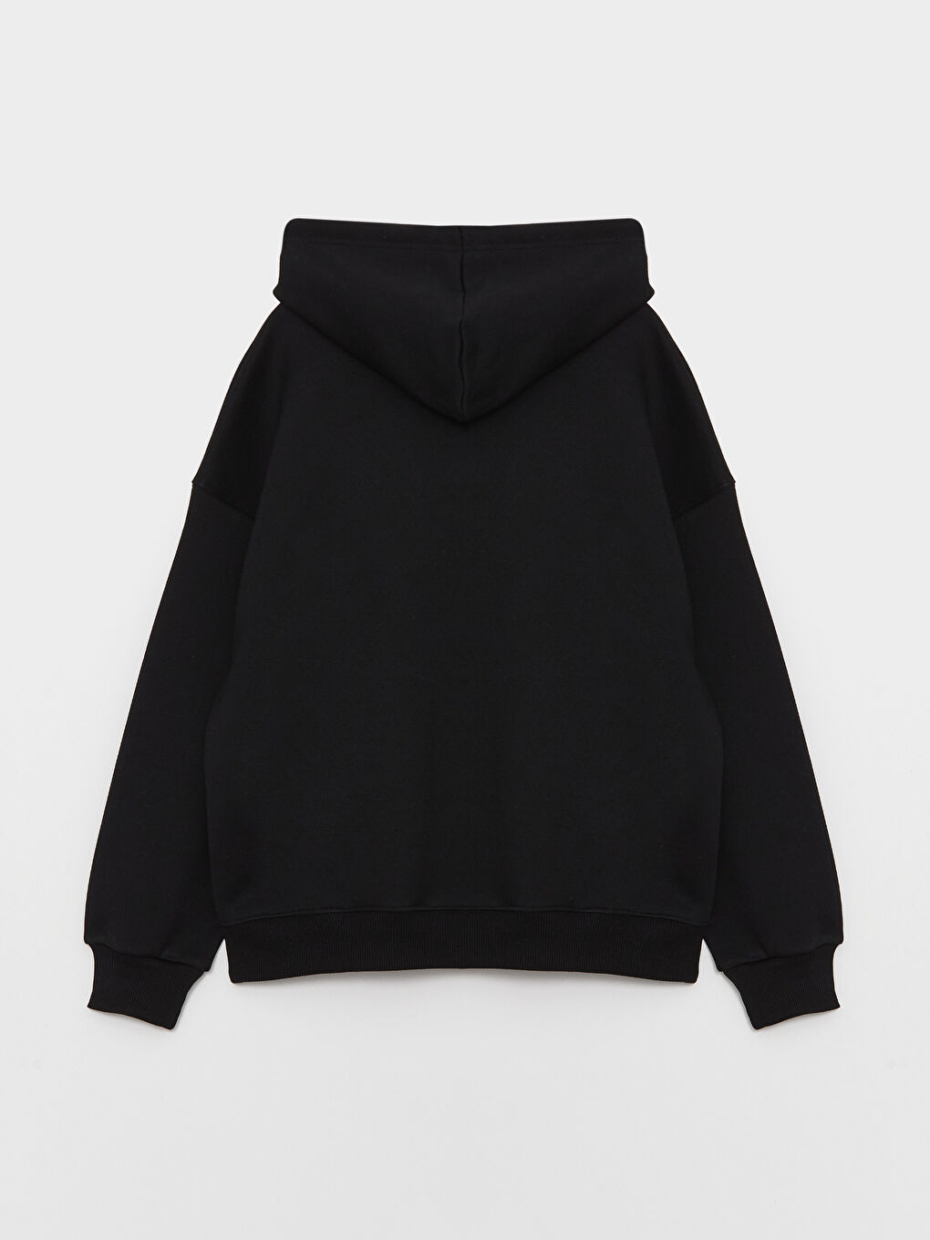 LCW Vision Siyah Düz Oversize Kadın Hoodie - 6