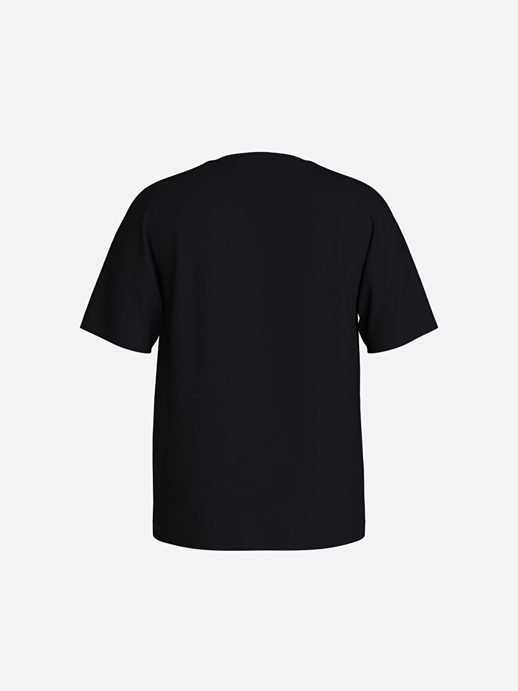 تيشيرت رجالي ياقة دائرية كم قصير مطبوع قطن ممشط-1