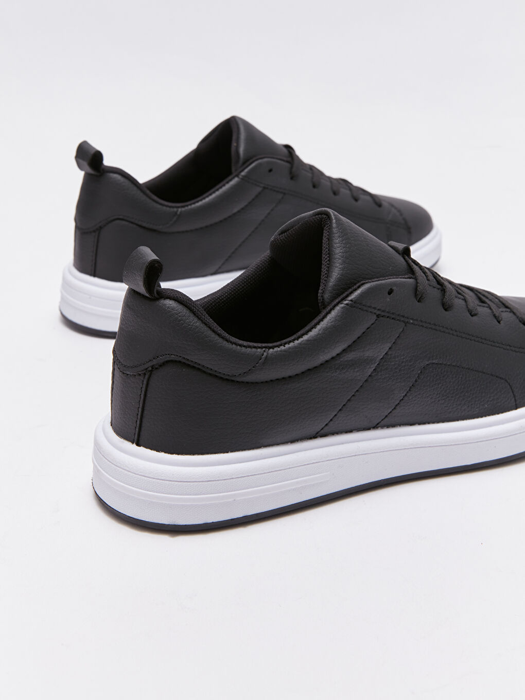 Siyah Bağcıklı Erkek Spor Ayakkabı-4