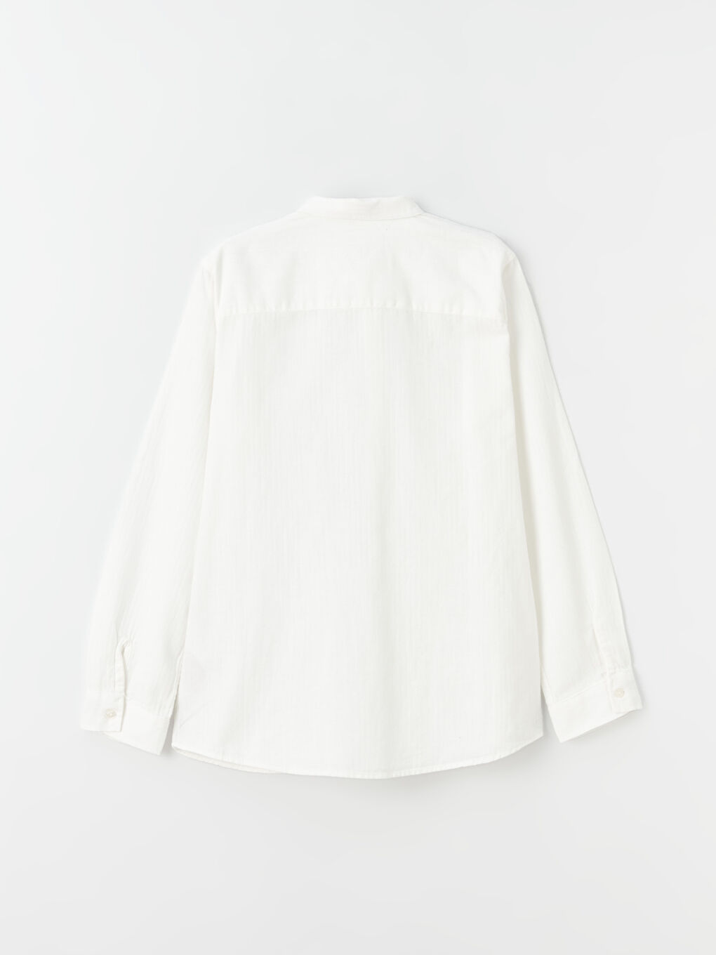 LCW Kids Long Sleeve Linen Blend Boys' Shirt -W3G284Z4-FDU