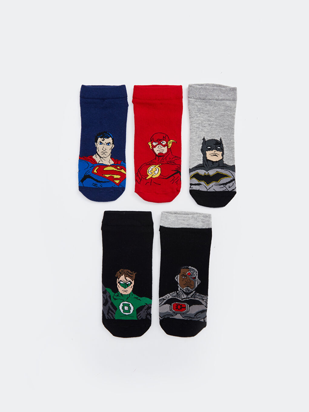 Șosete scurte sport pentru Băieți cu model Batman, Pachet de 5